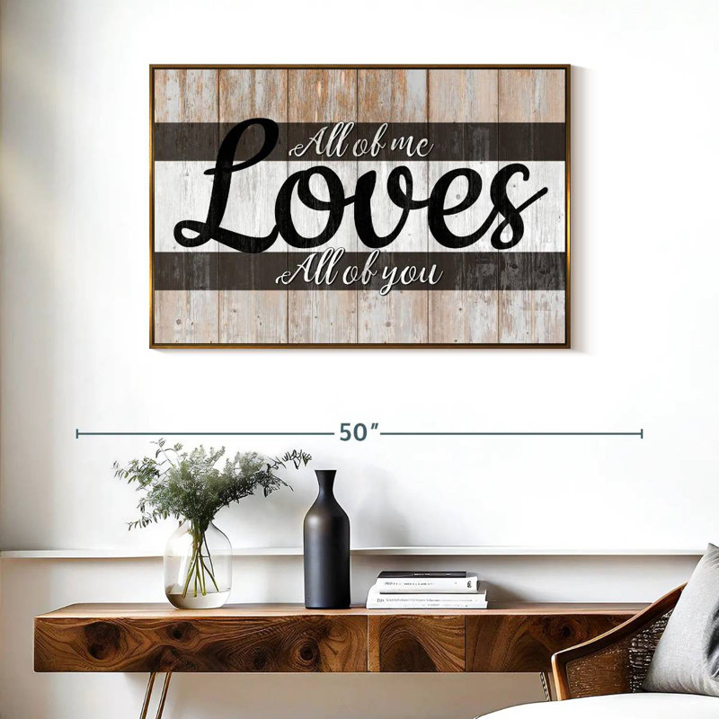 Plaque murale «All Of Me», 37 po x 25 po, Cadre flottant doré
