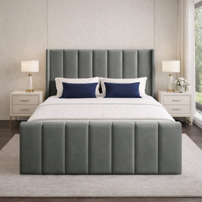 Premium Wingback Storage Bed Frame
