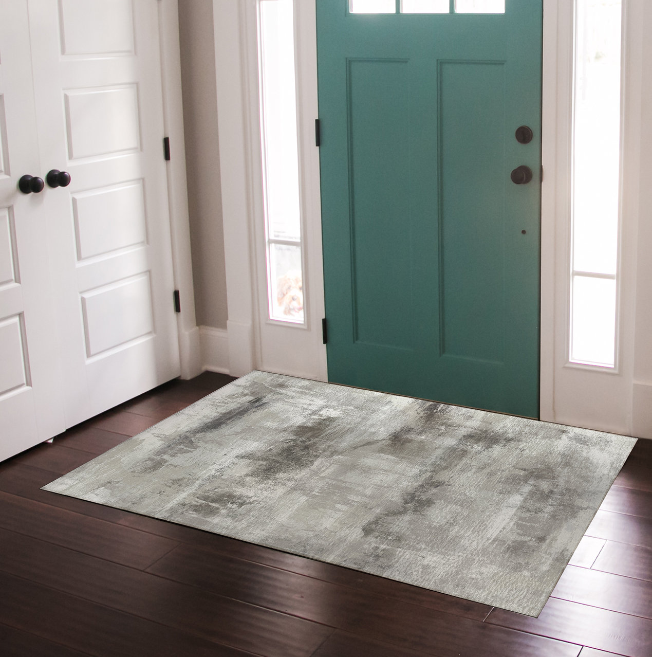 Suzanna Indoor Door Mat Mistana Mat Size: 36 W x 60 L, Color: Gray