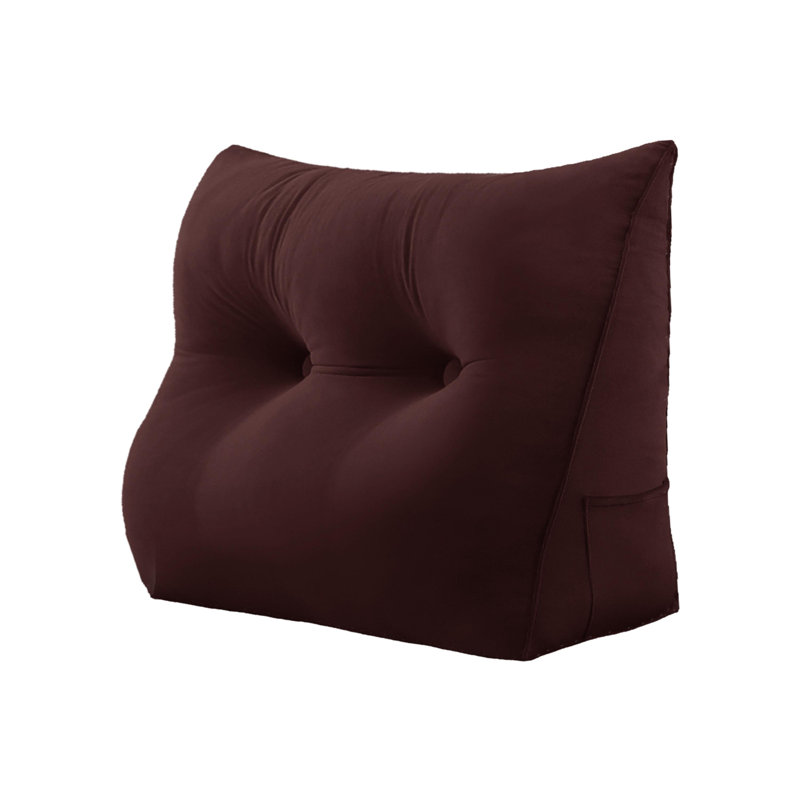 Wedge Reading Pillow, 50cm H x 80cm W, Coco
