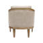 Chaise d'appoint avec cadre en chanvre naturel et structure en bois massif élégante