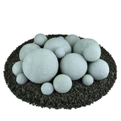 14'' Round Ceramic Fire Pit Accessory