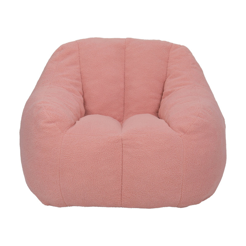 Bean Bag Chair With Filler, Pink Teddy