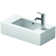 Vero White Ceramic Rectangular Wall Mount Bathroom Sink with Overflow