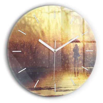 Glass Wall Clock