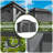 10 ft. x 14 ft. Hardtop Gazebo with Aluminum Frame,Double Roof Gazebo with Nettings and Curtains