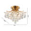Plafonnier semi-encastré en cristal 3 lumières Crapp-1963838289