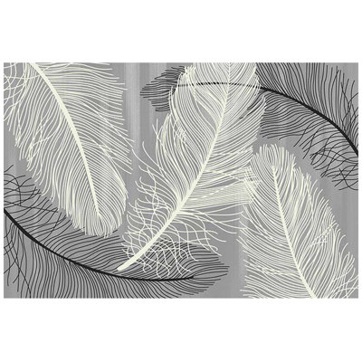 Noir Chatillon/Tapis décoratif gris