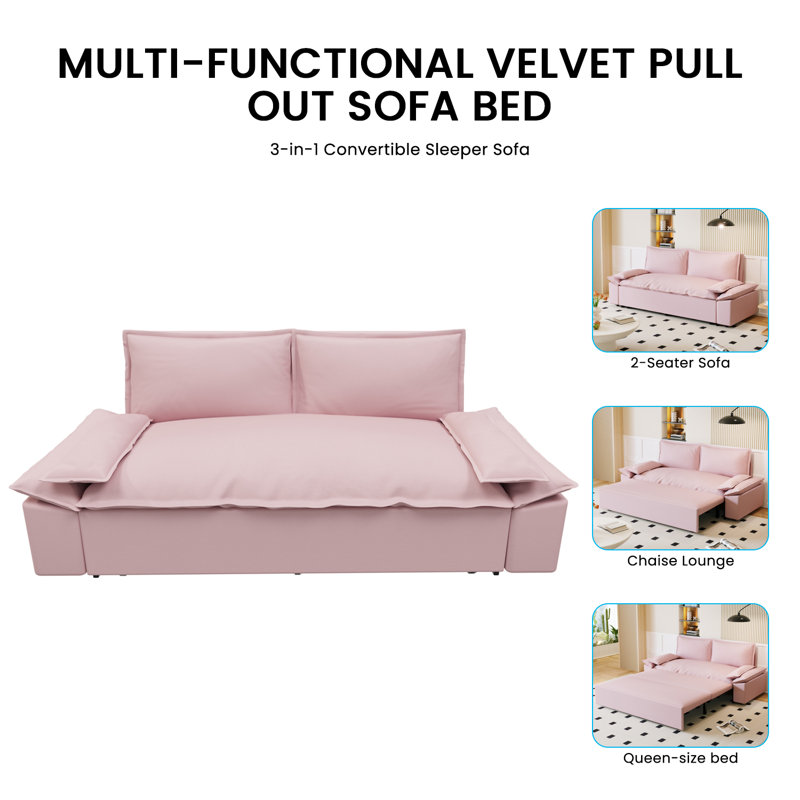 Kiristen Upholstered Daybed, Pink