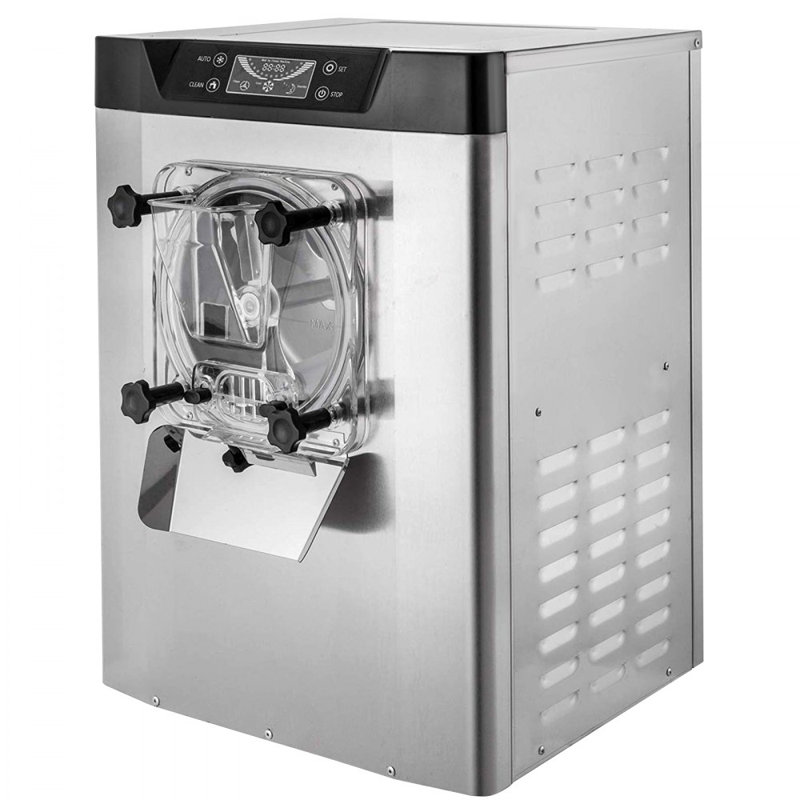 Machine à crème glacée commerciale avec écran DEL et minuterie d'arrêt automatique VEVOR 1400W 20 / 5,3 Gph