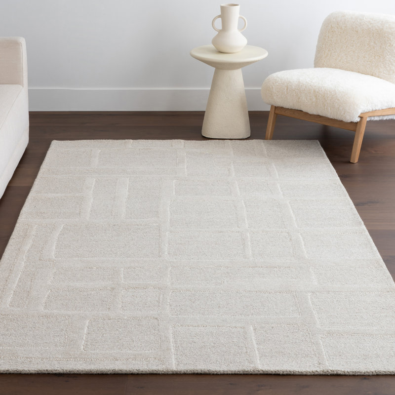 Tapis géométrique contemporain Aerith, Rectangle 4 pi x 6 pi 4 po