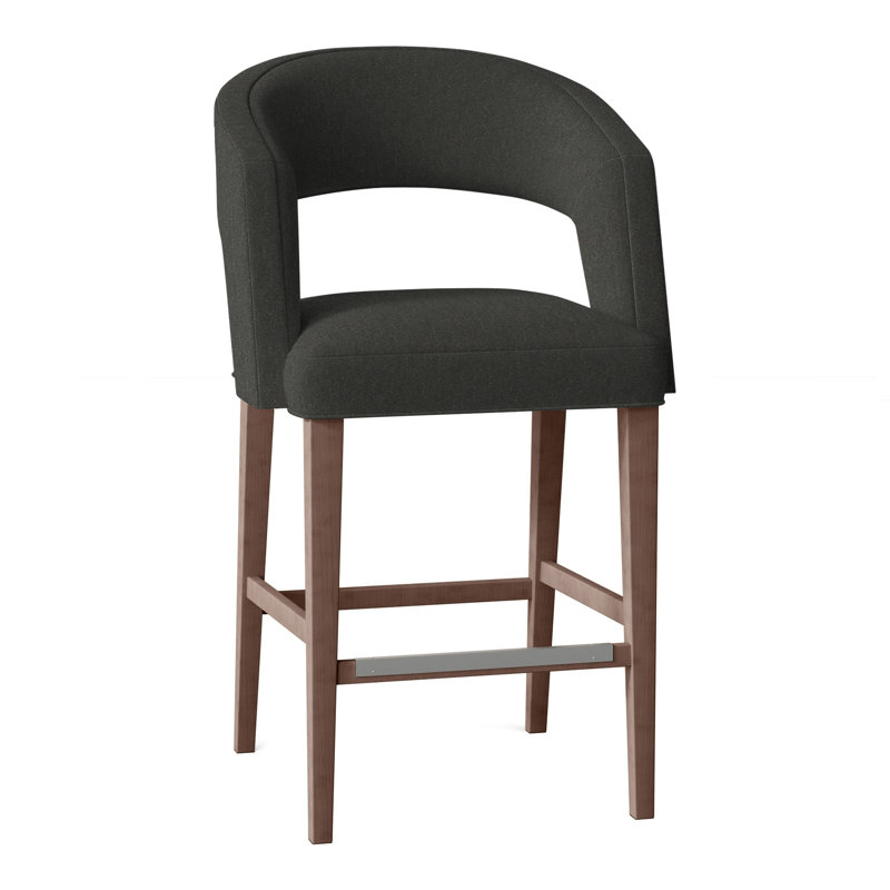Tabouret 30 "Bryant, Noyer, Perigold excel denim