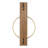 23.75" H Walnut Wood and Metal Wall Sconce with Glass Cylinder-403601530