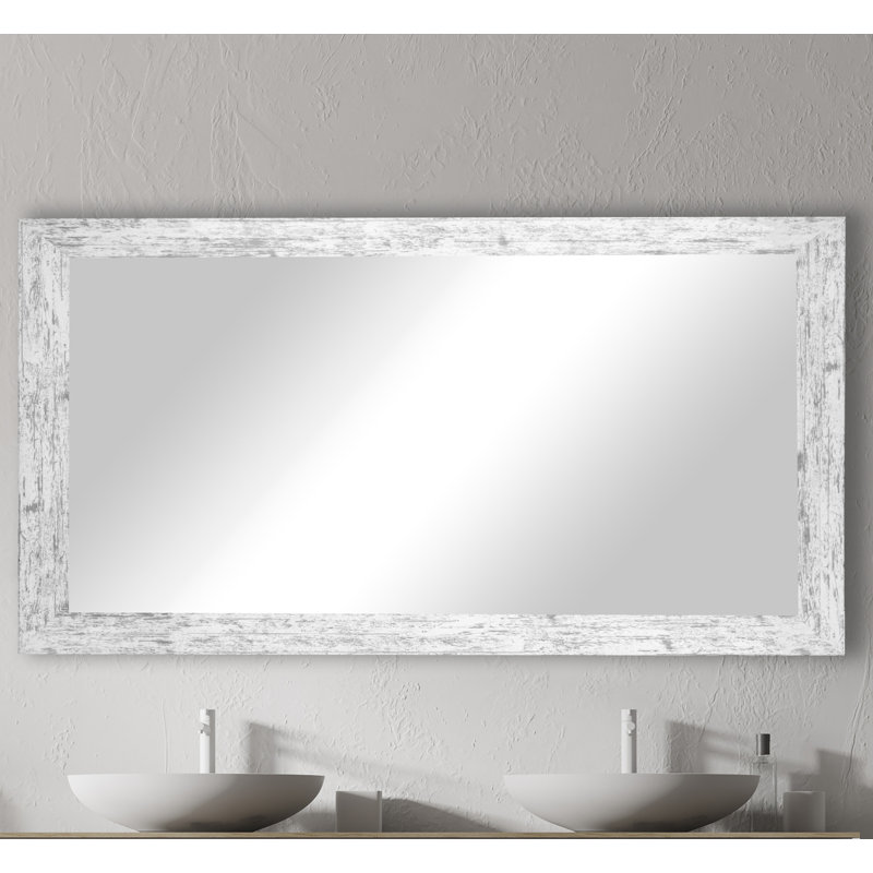 Miroir de salle de bain patiné, 33 po x 54 po