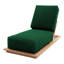 Hermosa Outdoor Teak Chaise Lounge-311407014