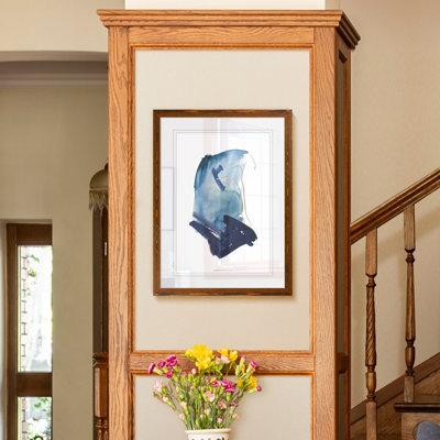"Indigo Collide IV", reproduction d’art encadrée