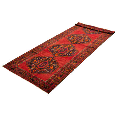 Celissa One-of-a-Kind 5' X 13'7" 1990s Runner Wool Area Rug in