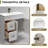 36'' Bathroom Drawers Vanity Set Sink Base with Sink Top Combo in White Shaker