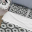 Ensemble de housse de couette noir et blanc Hexagon V - Mid-Century-109173113