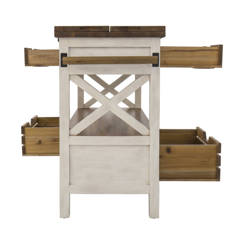 Îlot de cuisine en bois massif Kratz