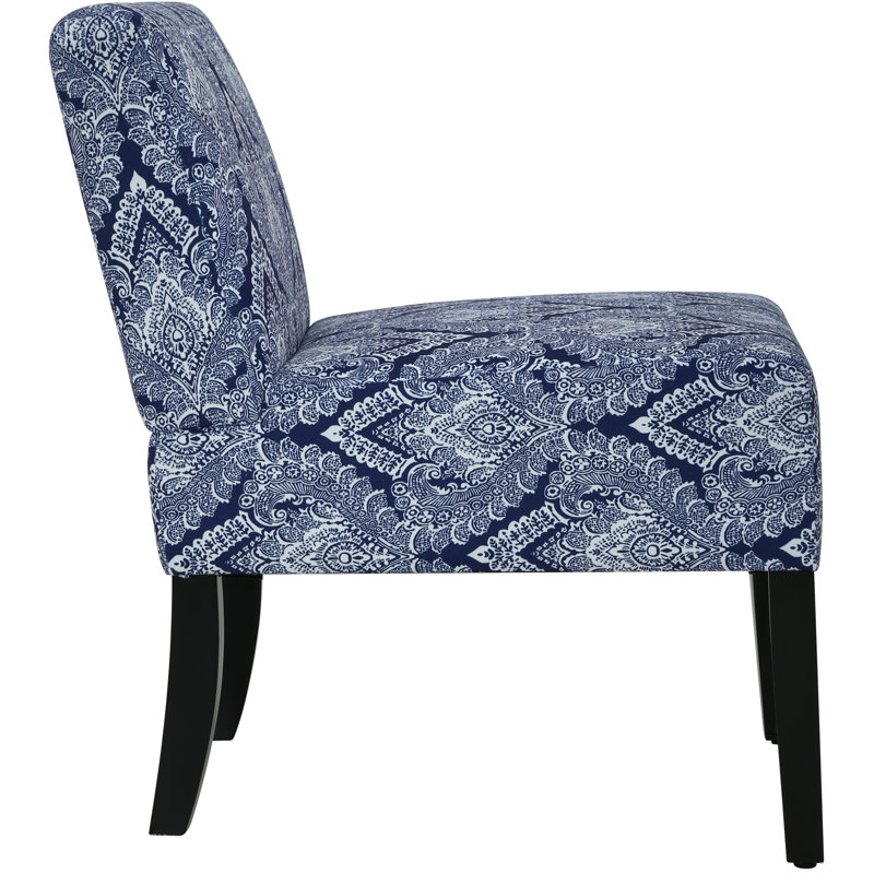 Exer 18.7'' H Upholstered Side Chair, Blue