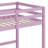 Keean Twin High Loft Bed, Rubber Wood Loft Bed With Safety Guardrail, Built-In Desk, Ladder-1929866395