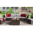 7-Piece Silverts Rattan Patio Set: Slanted Backrest, Weather-Resistant Frame & Cushions-1066037669