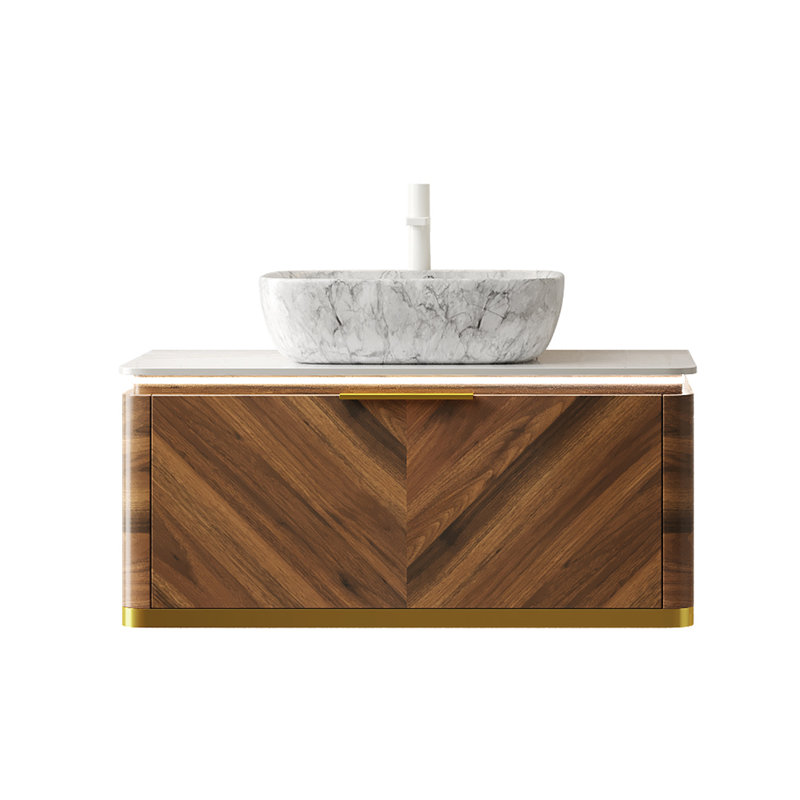 Meuble-lavabo de salle de bain 36 po DIPA, Noyer foncé