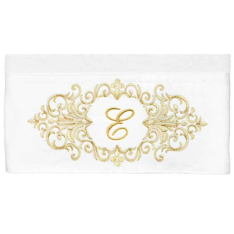 Linum Home Textiles 100% Turkish Cotton MONICA 2PC Embellished Bath Towel Set, E