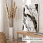 Abstrait, marbre, géode, cristaux, noir II, impression d'art moderne sans cadre-1361493620