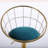 Swivel Upholstered Adjustable Height Counter Stool with Metal Frame-1216077486