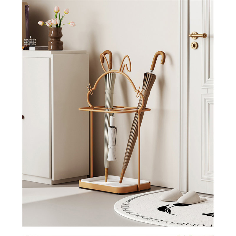 Metal Freestanding Umbrella Stand, Orange