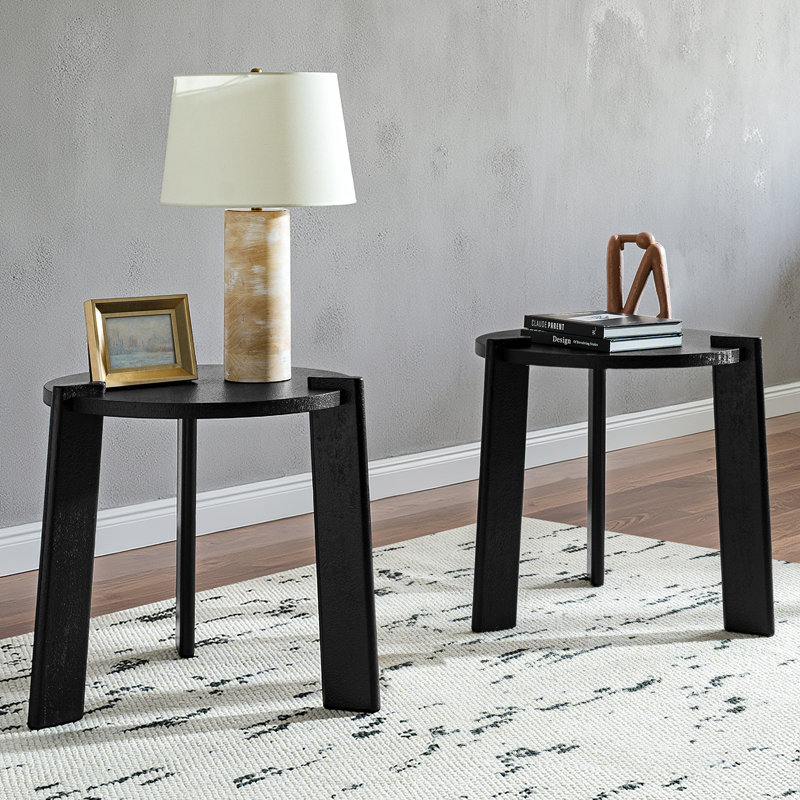 Table de bout Isabel, Noir