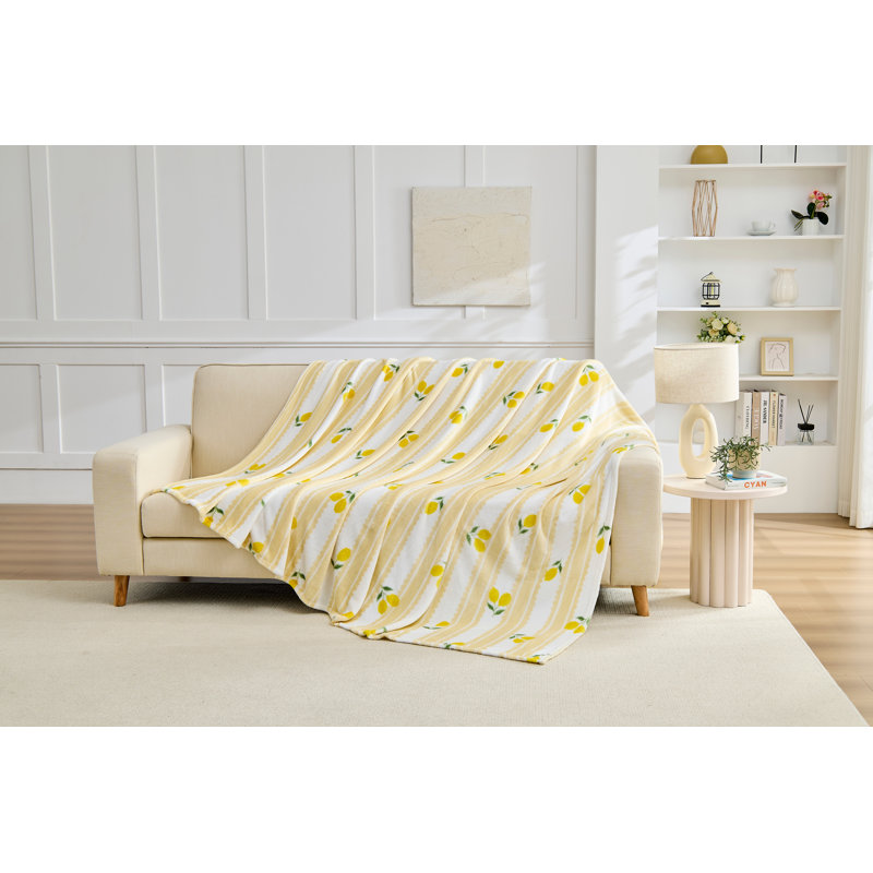 MXM FUN LEMON FLANNEL THROW 230X230 MULTI