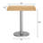 30"L x 24"W Solid Wood Commercial Tabletop with 18" Dining Height Base-708387786-708387789-708387785