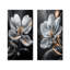 Or et gris clair de lune Bloom Apple Blossom III - art mural 2 pièces-213699591-213699588