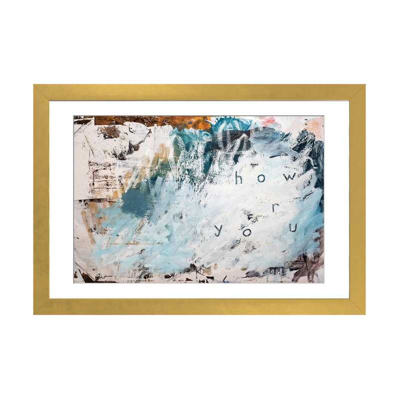 How R You - Reproduction d'art mural - Papier d'art encadré, 32 po x 24 po, Framed Paper, Gold