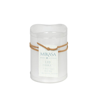 Bougies sans flamme Mikasa Real Wax Wavy Top