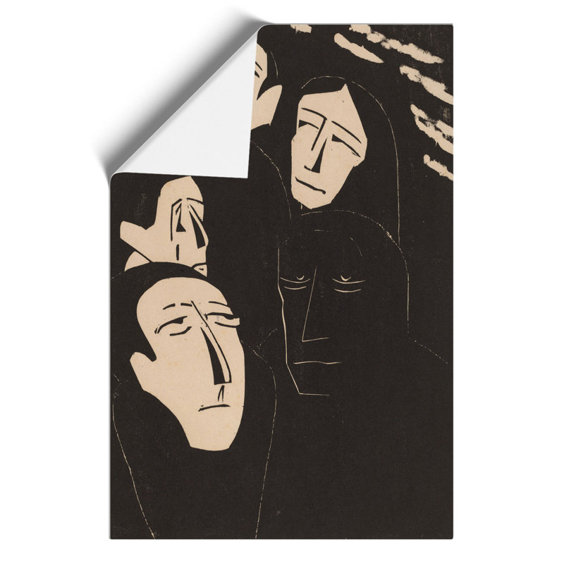 Eavesdropping by Walter Gramatte - No Frame Painting, 59cm H x 42cm W x 0.1cm D