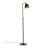 Modern Floor Lamp, Black and Copper, 59.1 inches Tall | Metal Body, 16 cm Cap Diameter, 7.1 inches High | E27 Socket, Max 40W | Scandinavian Design, IP20 Rated | Perfect for Living Room, Bedroom & Office Decor