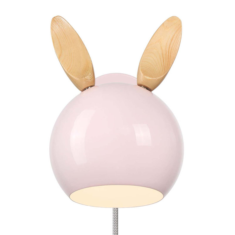 Topsy 1-Light Wall Sconce, Cat Ears, Cloud White
