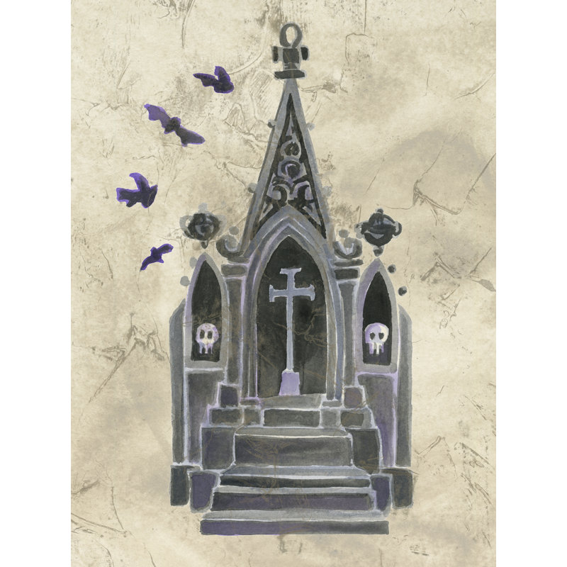 Tearza Haunted Mausoleum I by June Erica Vess - Wrapped Canvas Print, 76 cm H x 51 cm W