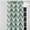 Rideaux de fenêtre Modern - rideau à œillets à chevrons vert et blanc scandinave - 1 panneau