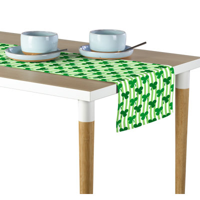 Grosseto Shamrocks in Stripes Table Runner