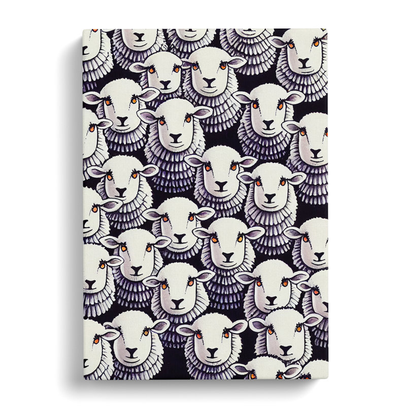 Faces Of The Sheep - Wrapped Canvas, 76cm H x 50cm W