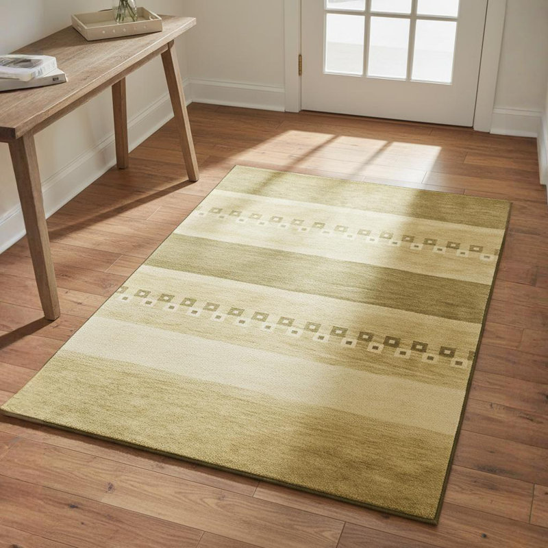 Chelsea Brown / Tan Area Rug, Rectangle 2' x 3'