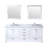 Dukes 80 in. W x 22 in. D White Double Bath Vanity, and 30 in. Mirrors-66637727-112872590
