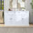 TREXM Kitchen Sideboard Storage Buffet Cabinet With 2 Drawers & 4 Doors Adjustable Shelves For Dining Room