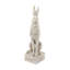 Grande figurine de lapin assis en magnésium