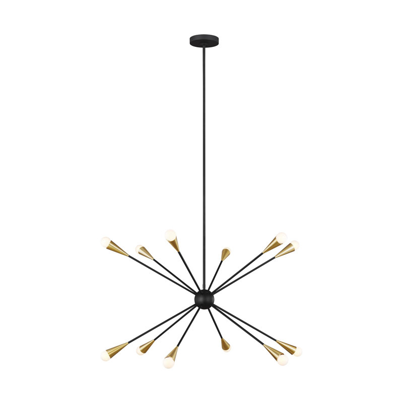 Jax 12 - Light Chandelier, Midnight Black